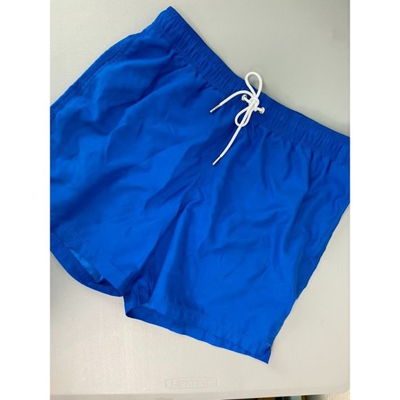 Lands' End men's size large blue 36-38 mesh lined swim trunks 5.5" inseam - Picture 1 of 5